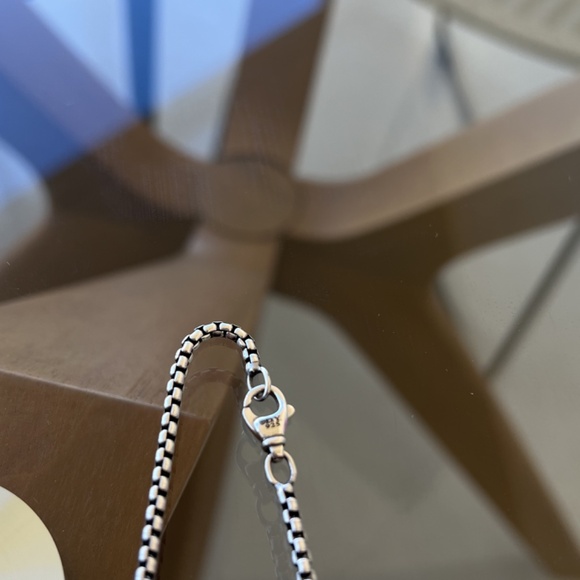 David Yurman Sterling Silver Maritime Anchor Pendant with Black Diamonds - Picture 7 of 7